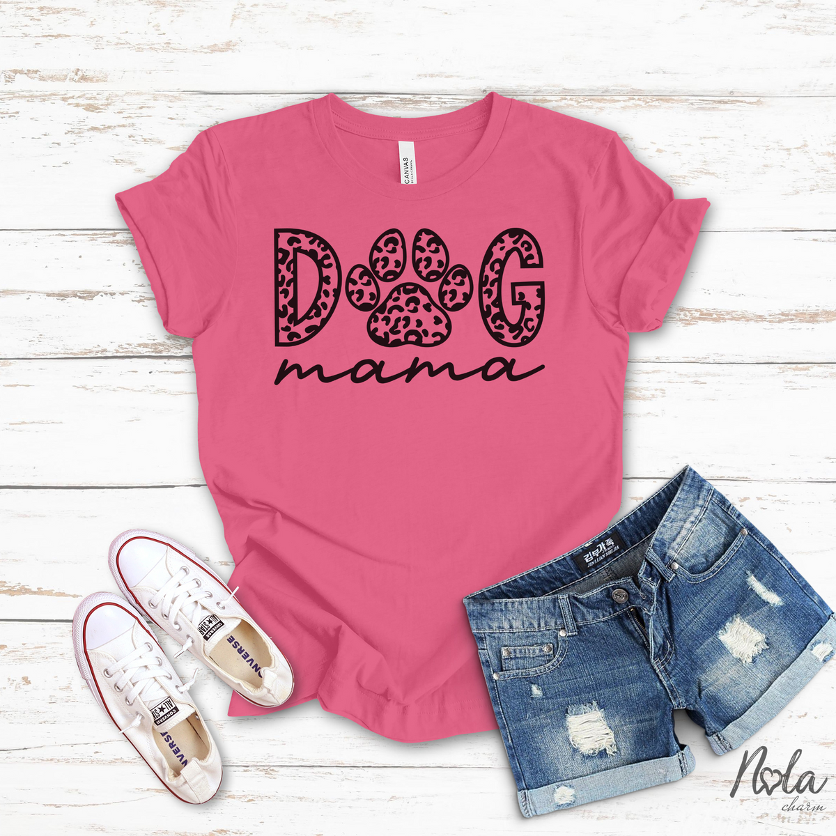 Dog Mama Paw Heart