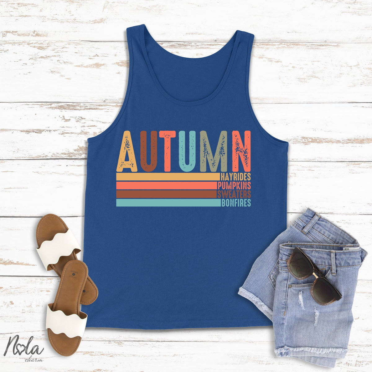 Autumn Hayrides Pumpkins Sweaters Bonfires - Nola Charm