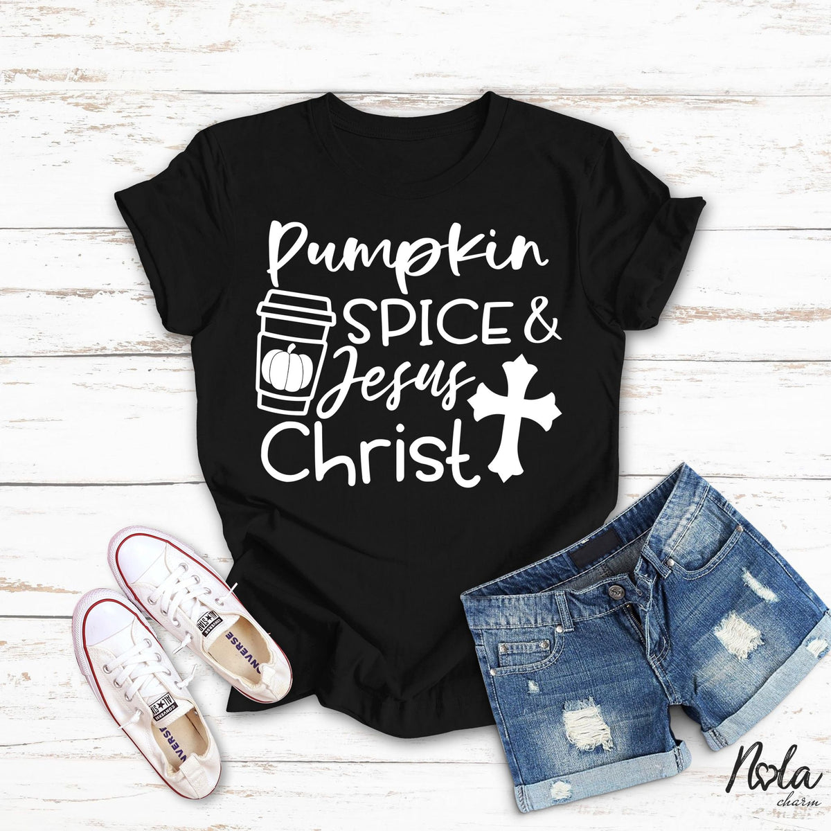 Pumpkin Spice and Jesus Christ - Nola Charm