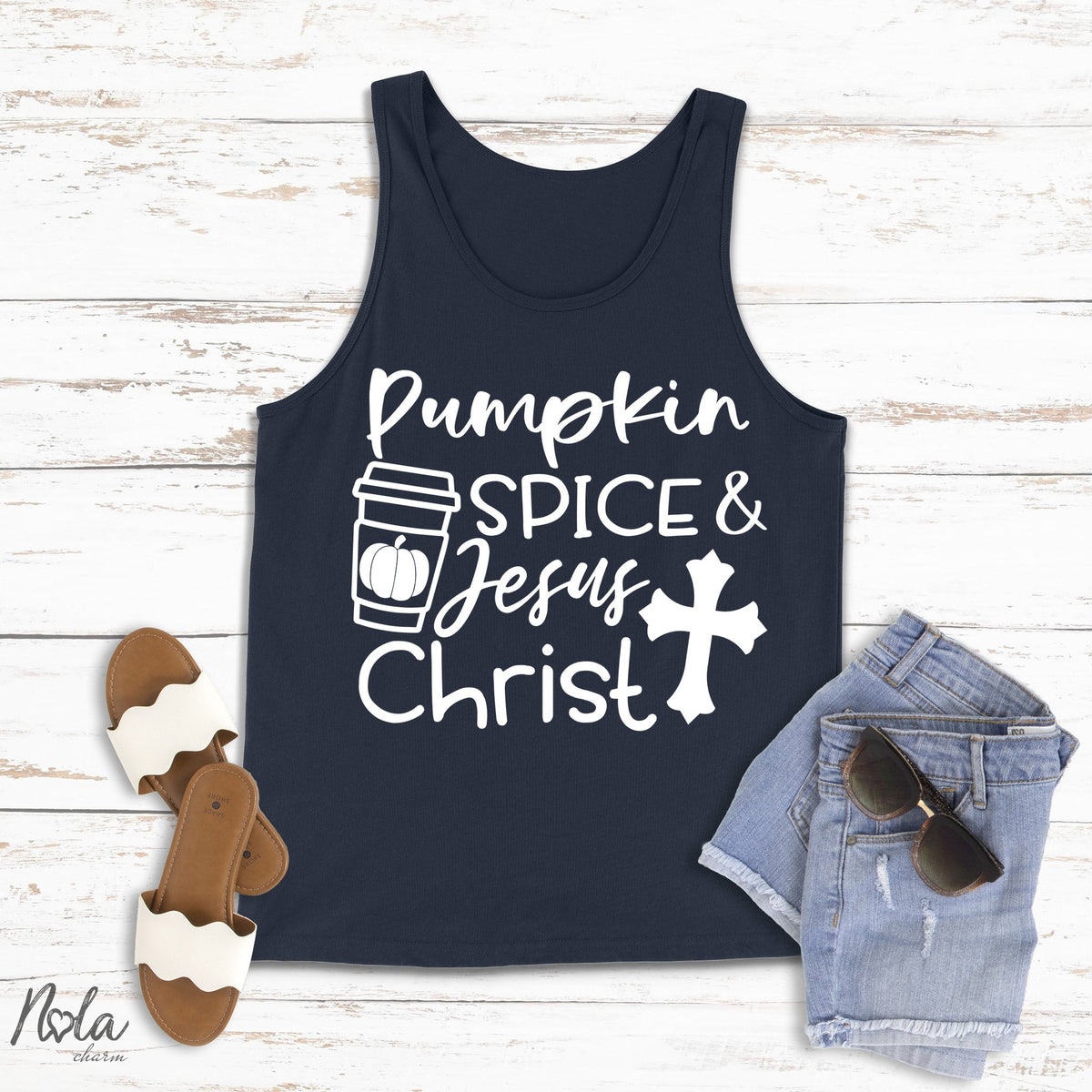 Pumpkin Spice and Jesus Christ - Nola Charm
