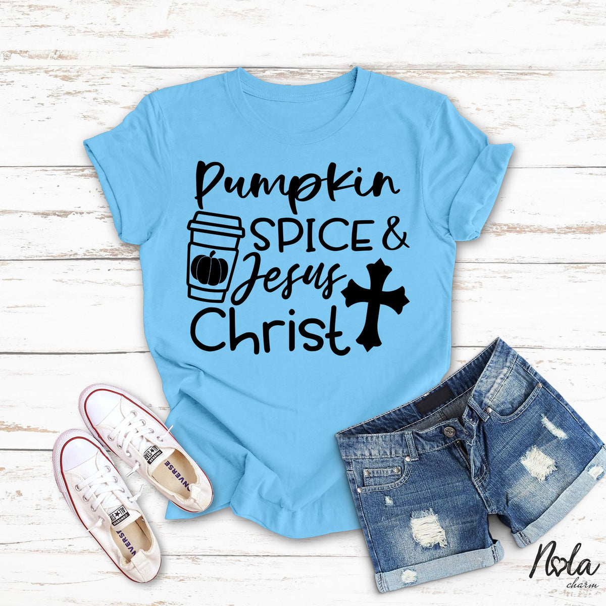 Pumpkin Spice and Jesus Christ - Nola Charm