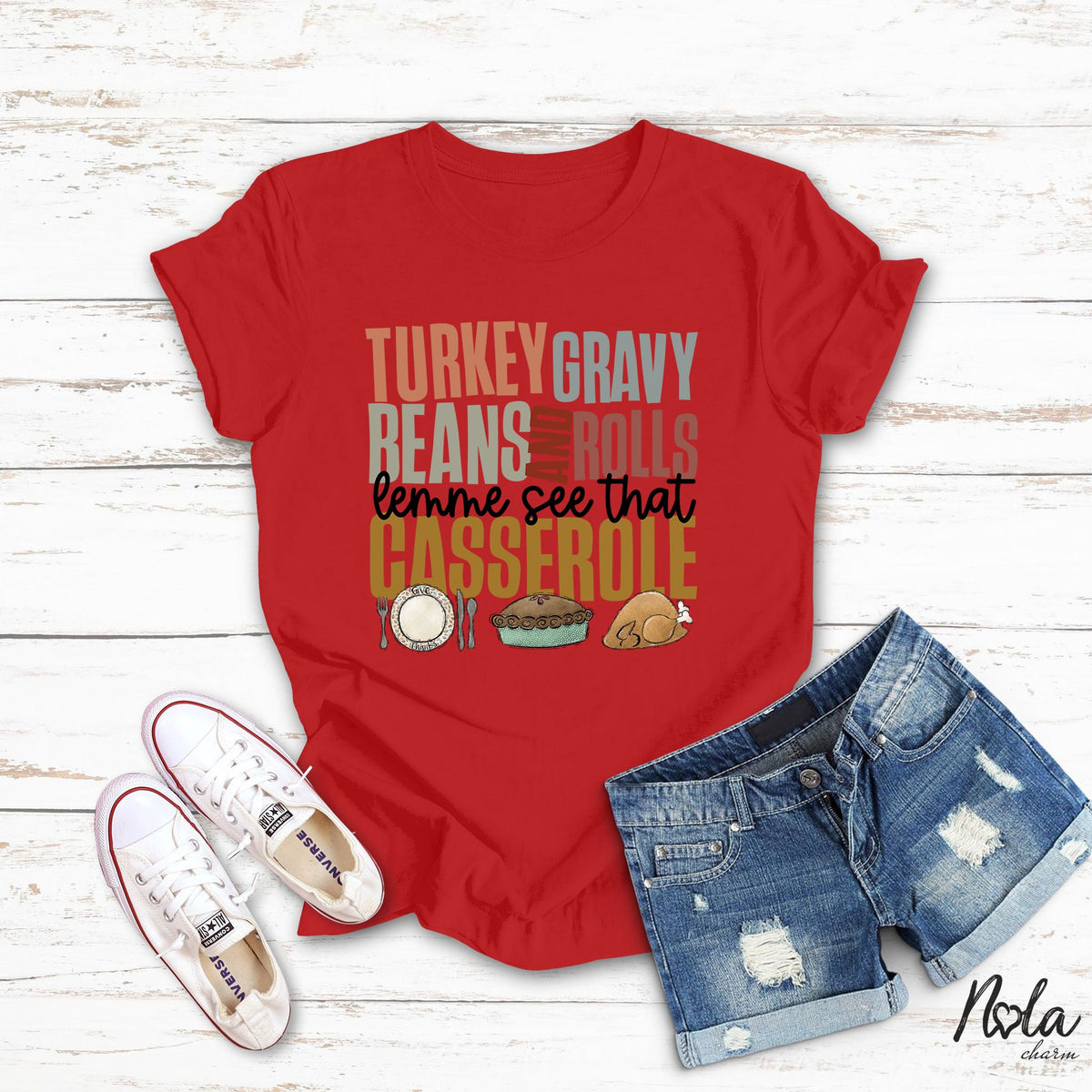 Turkey Gravy Beans And Rolls - Nola Charm